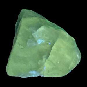 Satin Blue Art‎ Glass Cullet Glowing Manganese Slag Glass #5GM18